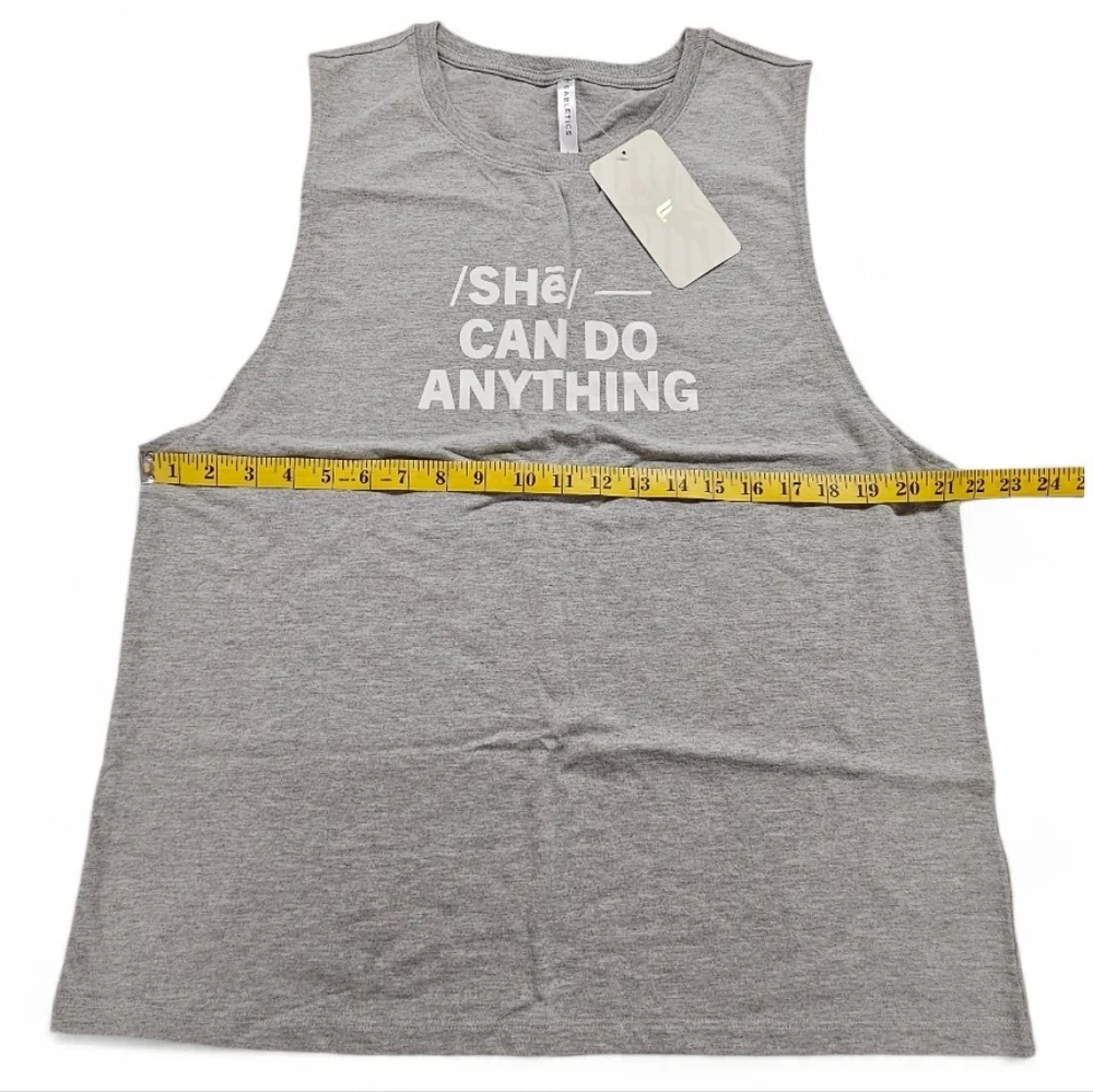 Fabletics She Can Do Anything Micah Muscle Tank in Gray Size Large NWT - Picture 5 of 9